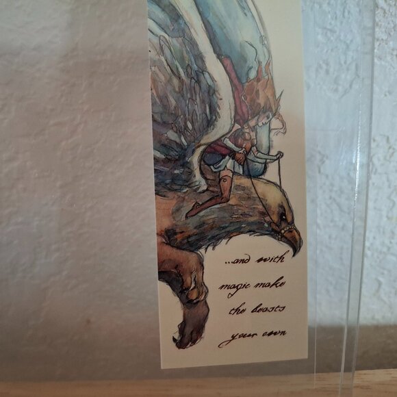 1998 Dragonlance Very Rare TSR Gold Promo Bookmark! - Picture 6 of 6